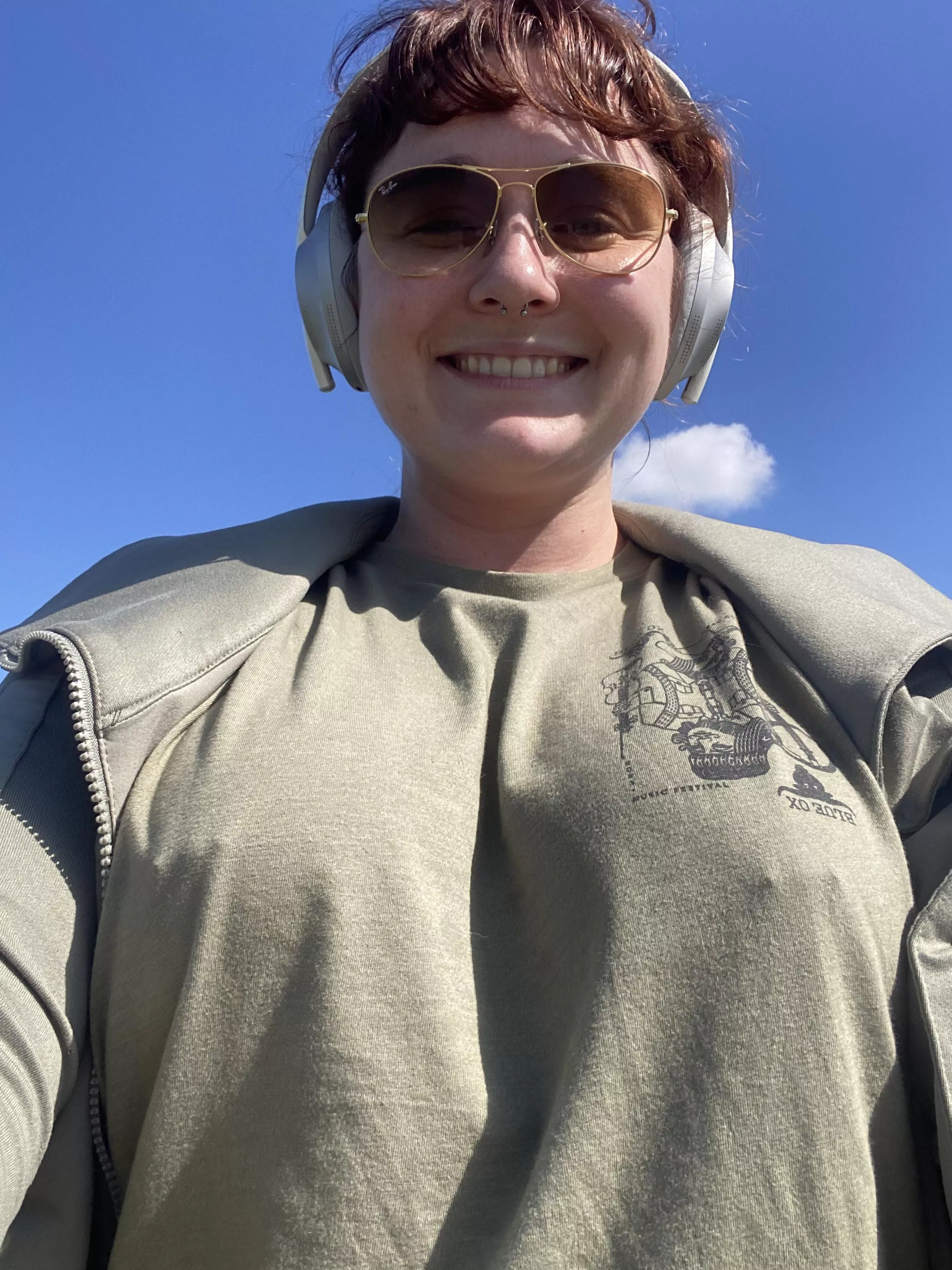 Braless Saturday walk, join me?