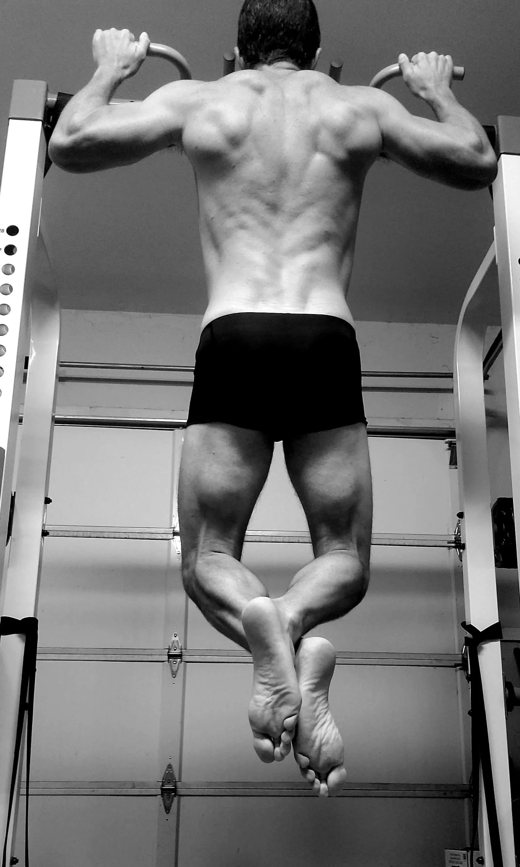 Just a peek inside the dad next door's garage gym