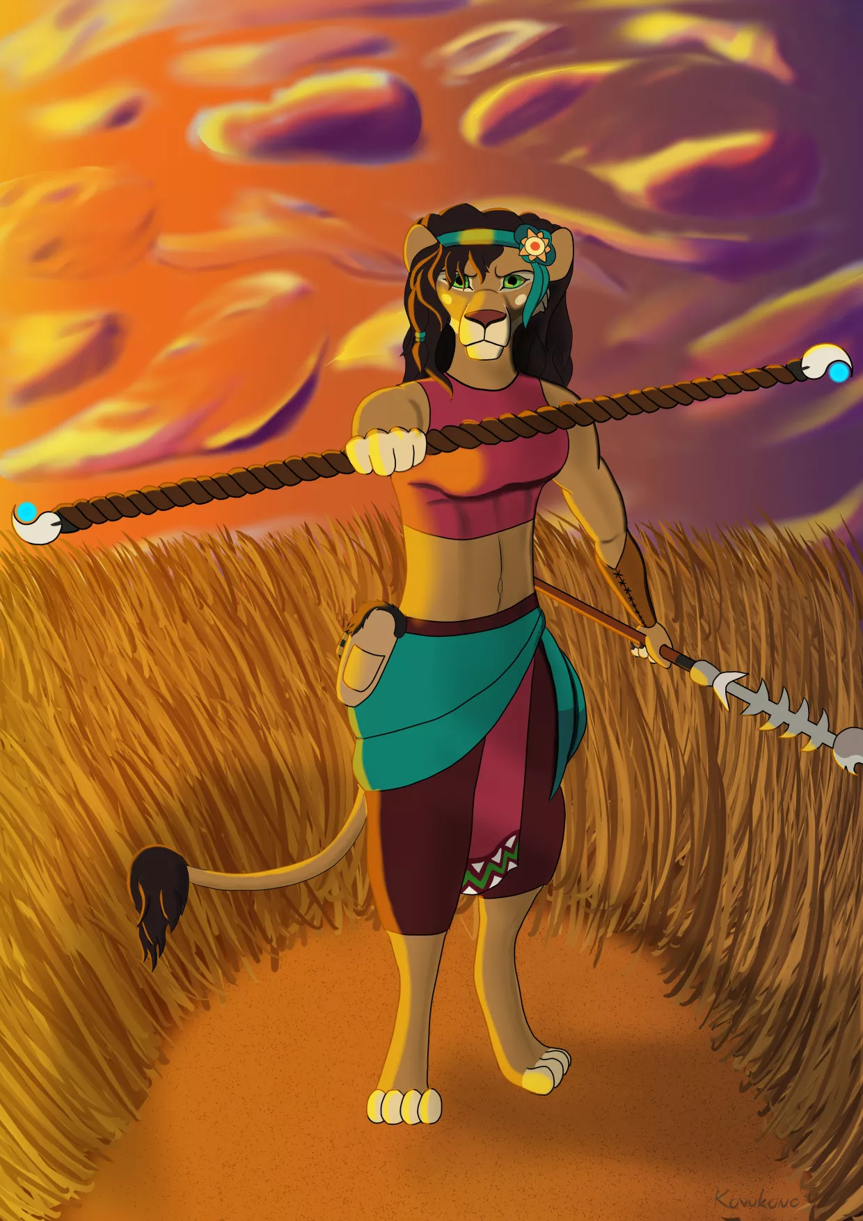 Nia of the Riverrun (art by me)