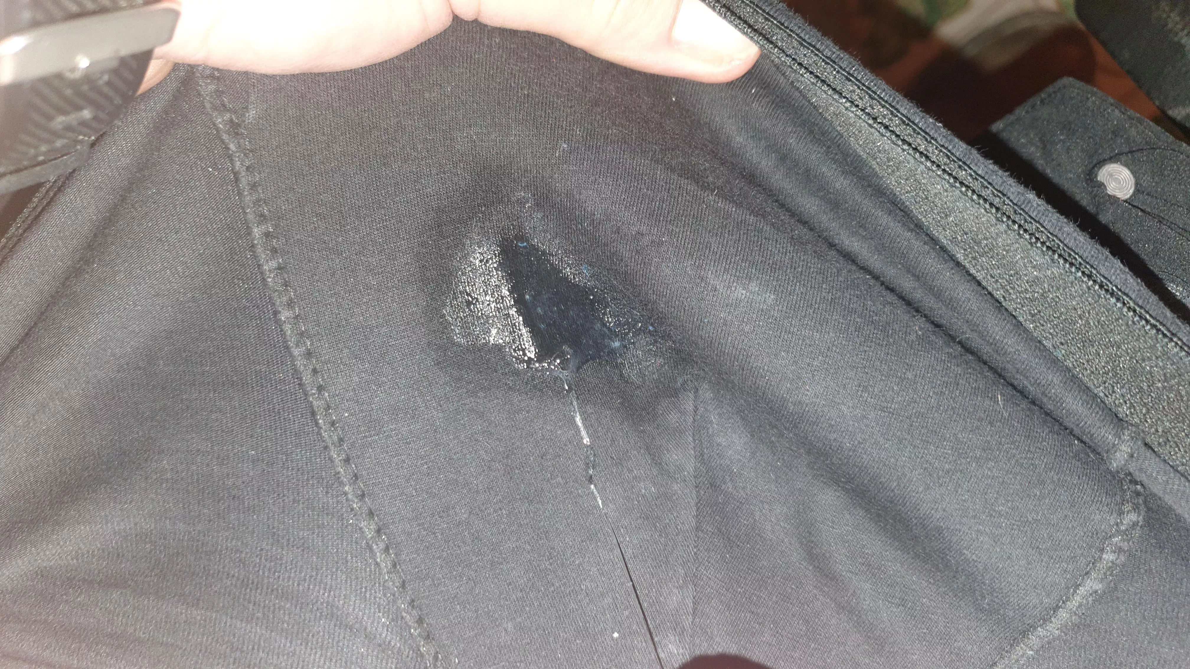 Precum wettin my panties