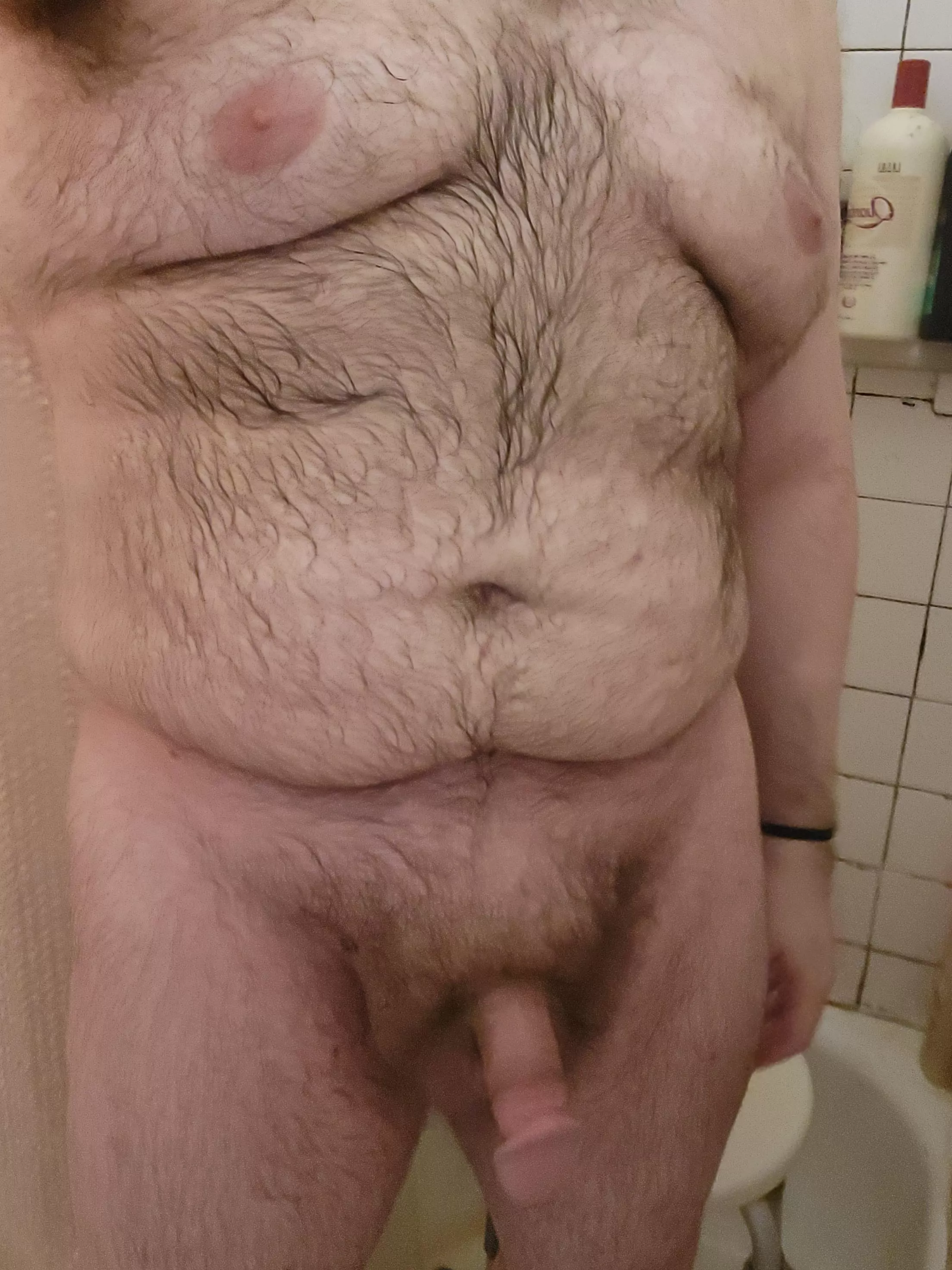 Taking a hot shower after a long day's work, wanna join me?