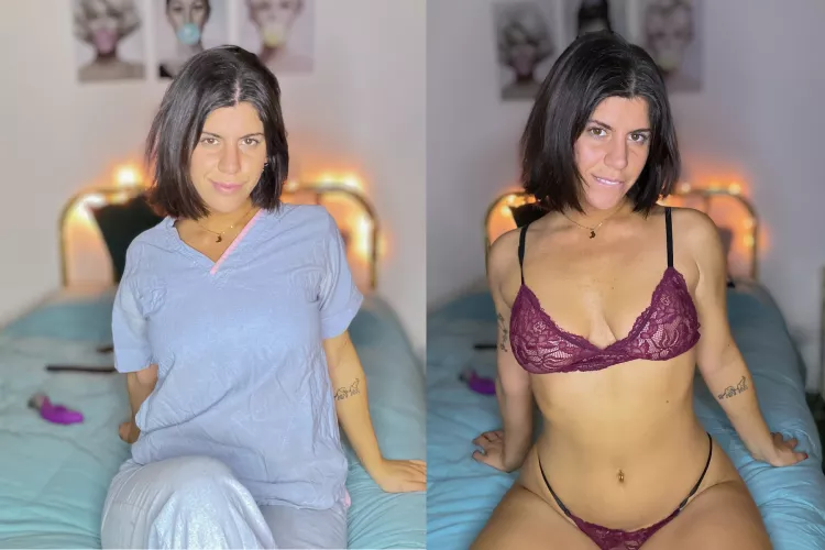 What my scrubs hide😋