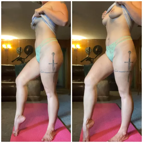 When the neighbor sees my morning workout [F]32