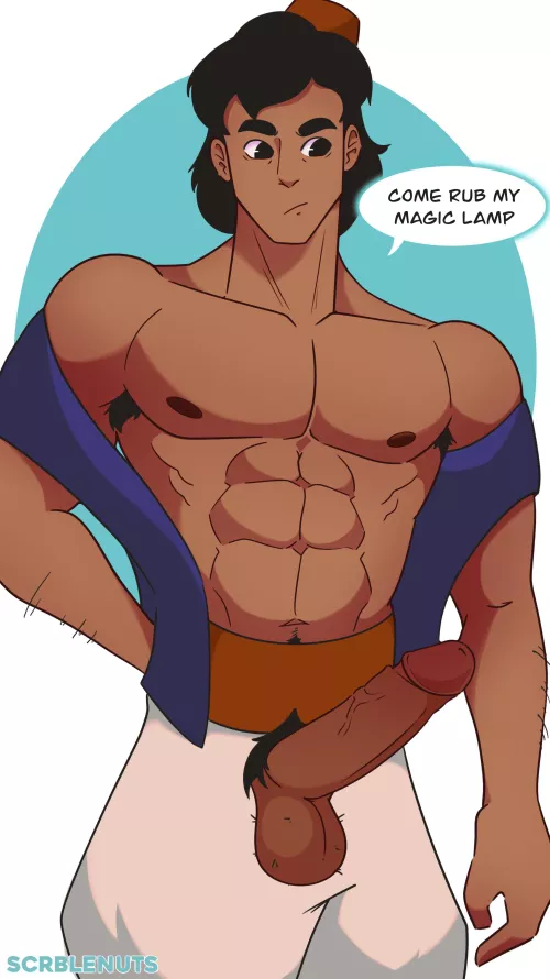 Aladdin: “Come rub my magic lamp” (scrblenuts)