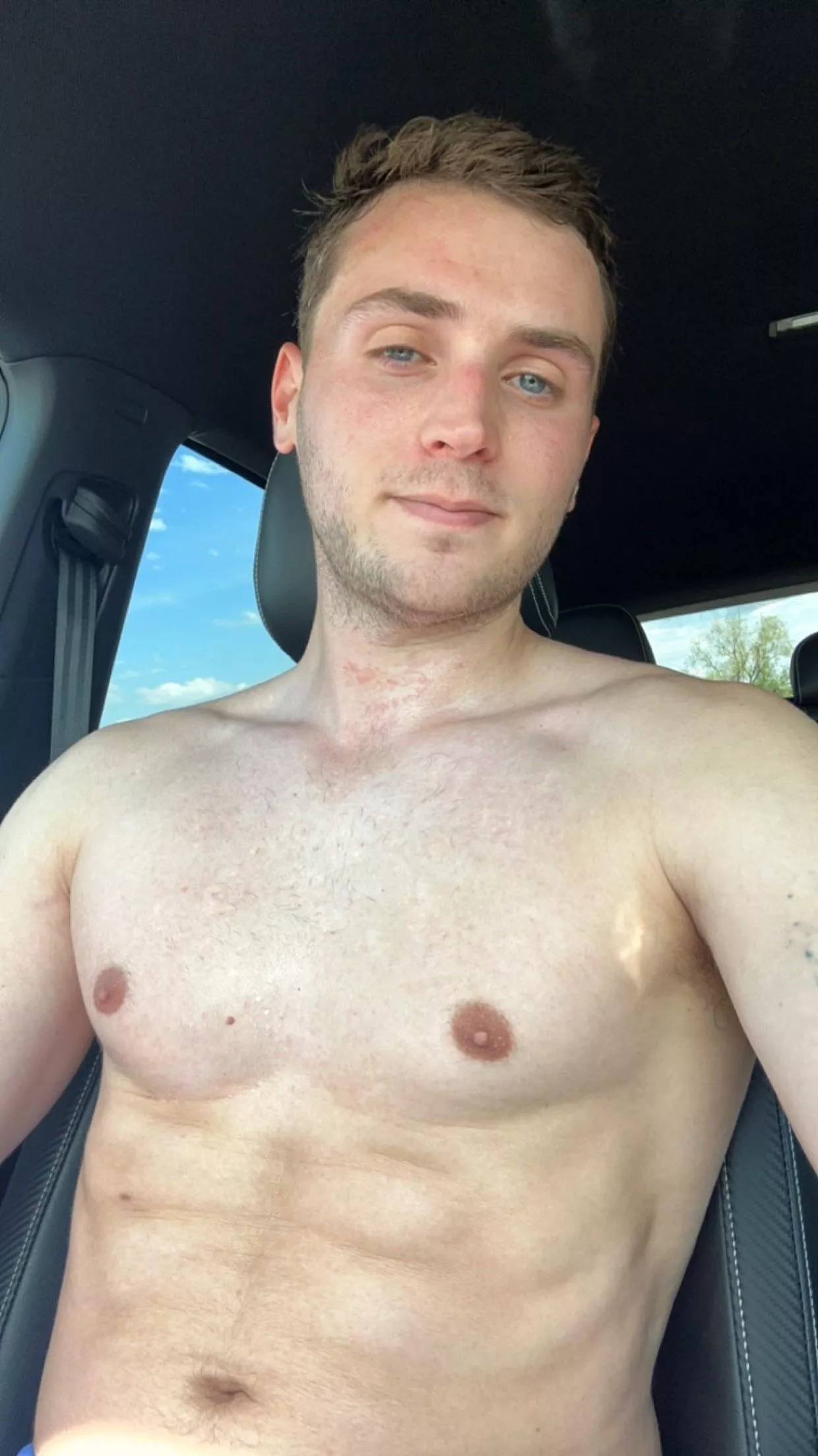 anyone else drive with your shirt off sometimes 😅