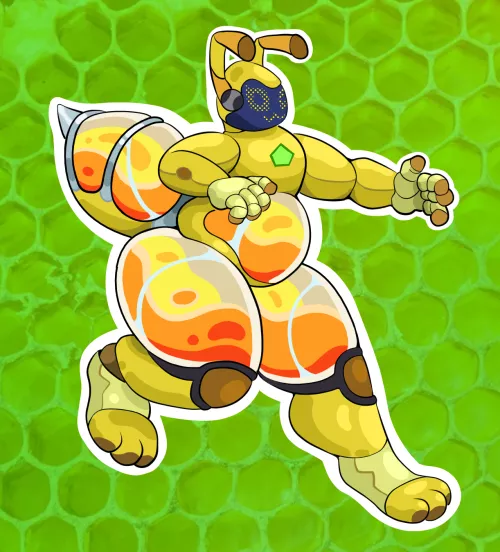 Does this count as furry? Annyway, bee robot full with honey