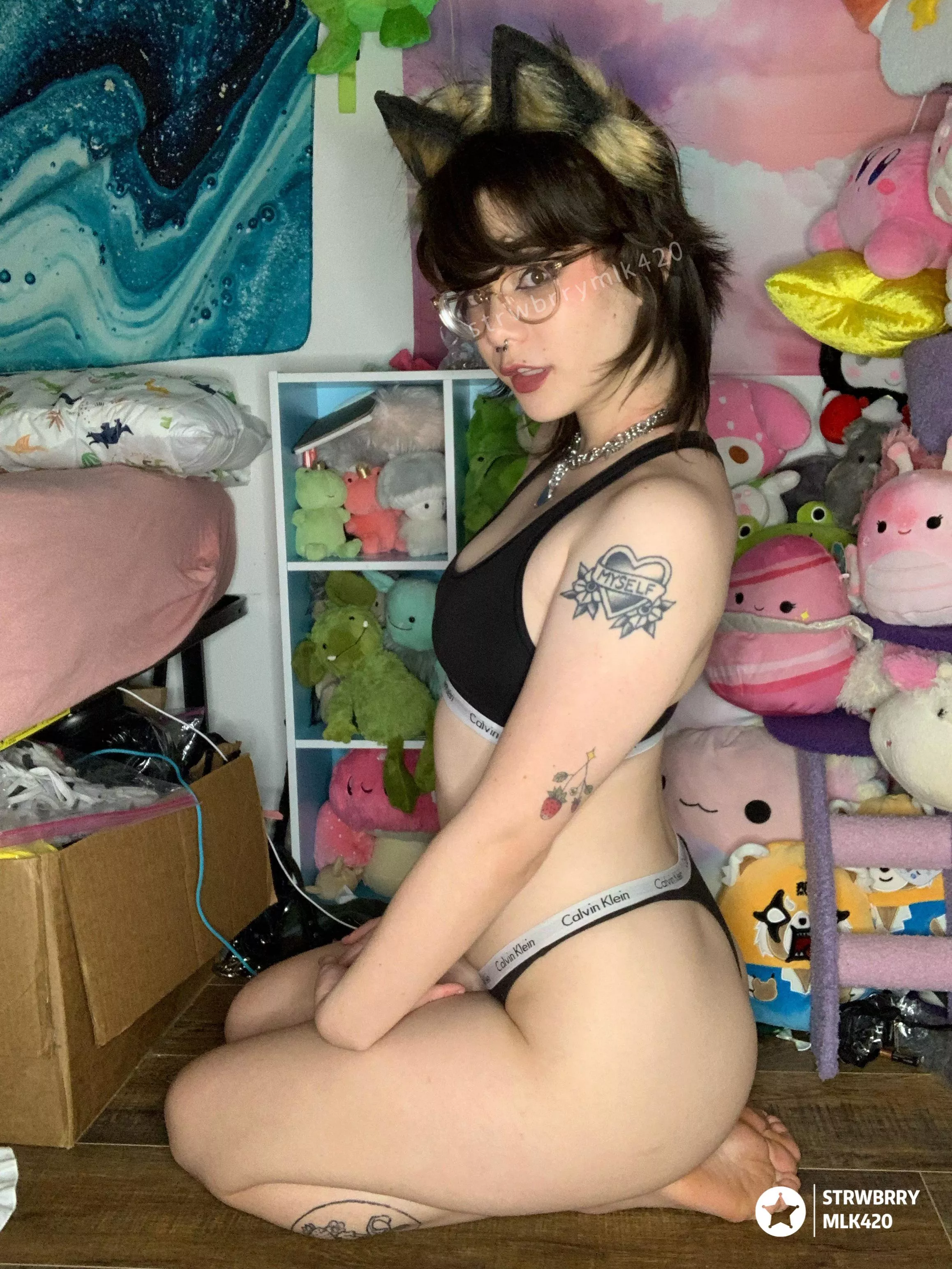 even puppies have to wear glasses