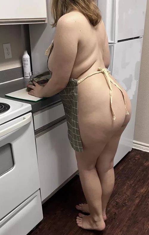 Having fun with fresh bread!