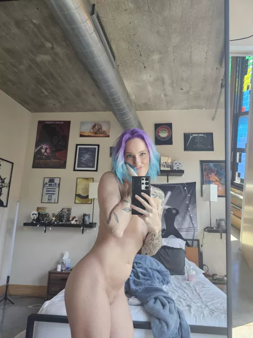 Is my hair more purple or blue?