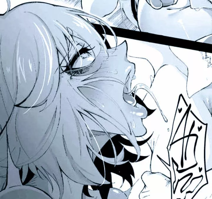 LF Mono Source: exclamation, saliva, open mouth, looking up