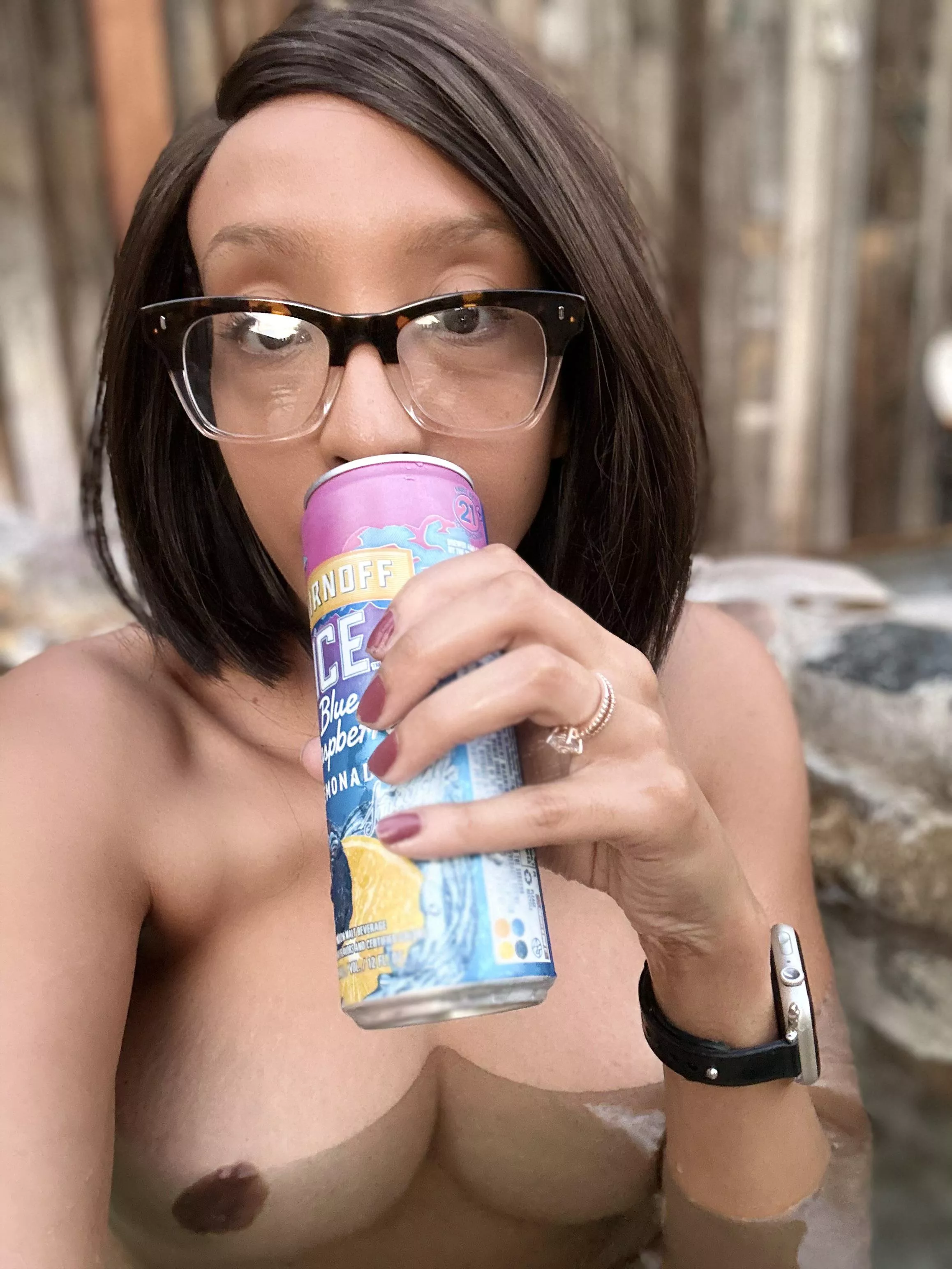 Tried the hot springs at night…