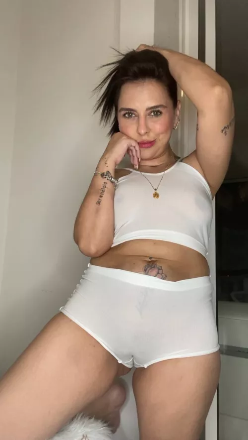 Would your rub your cock on mommys camel toe? Or eat it first