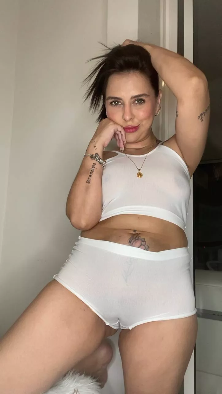 Would your rub your cock on mommys camel toe? Or eat it first