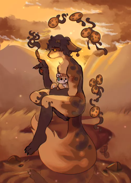 A living cookie (art by me)