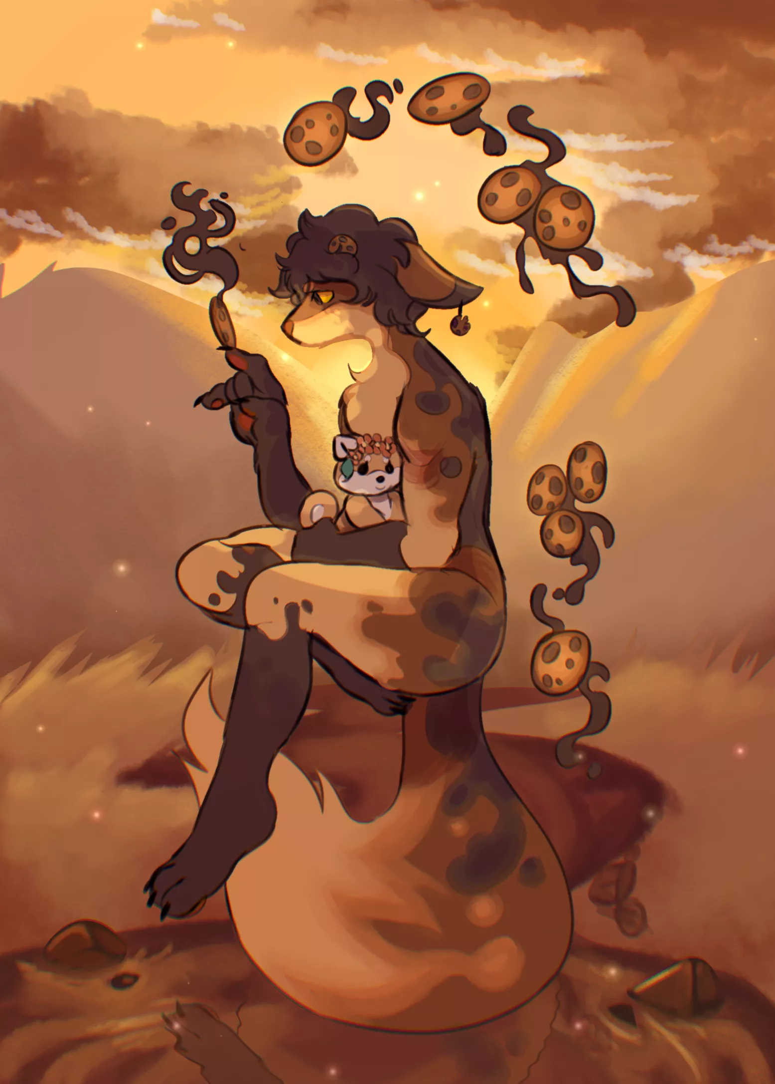 A living cookie (art by me)