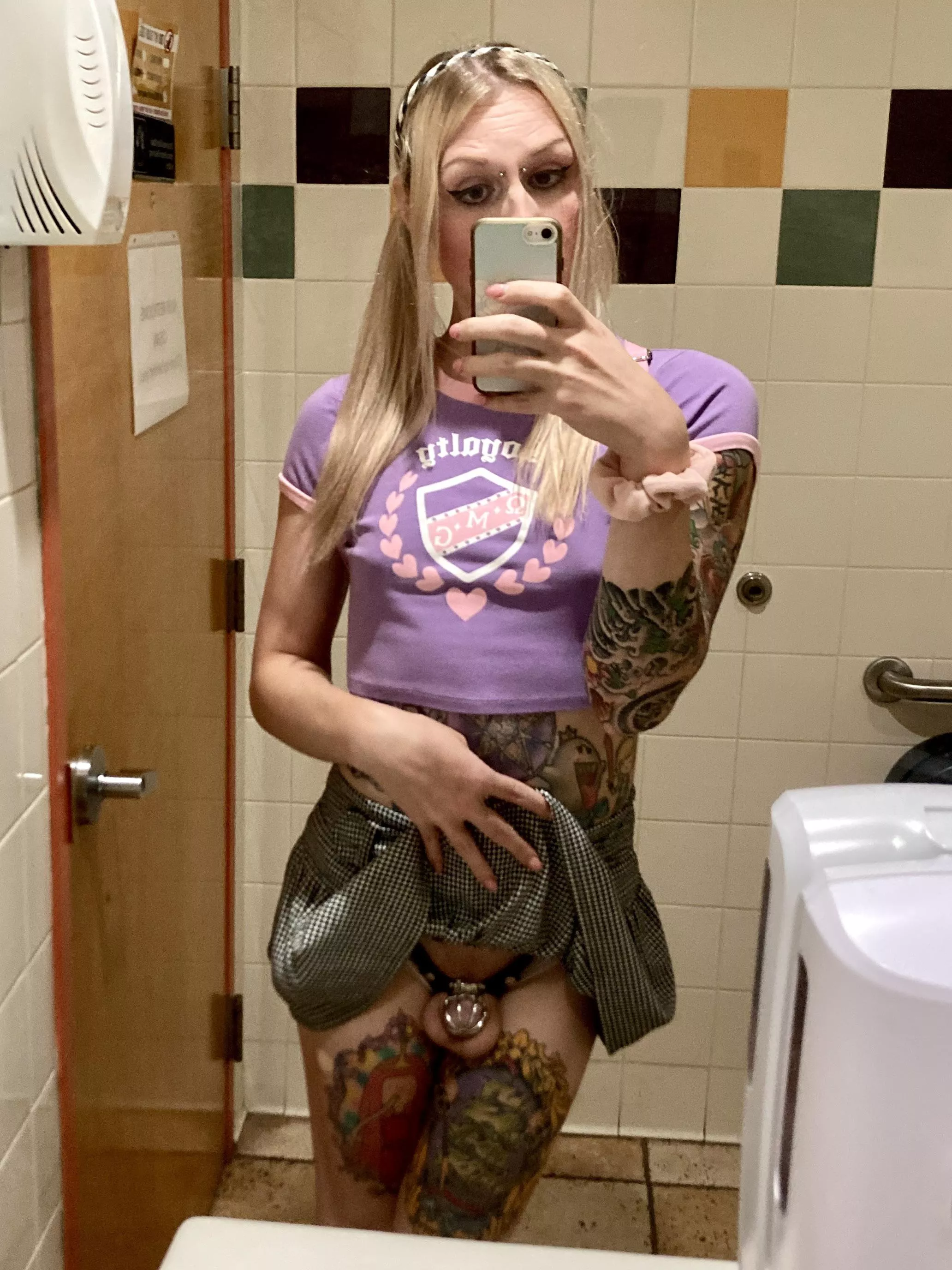 Am I a good girl for going out in chastity? 🥺