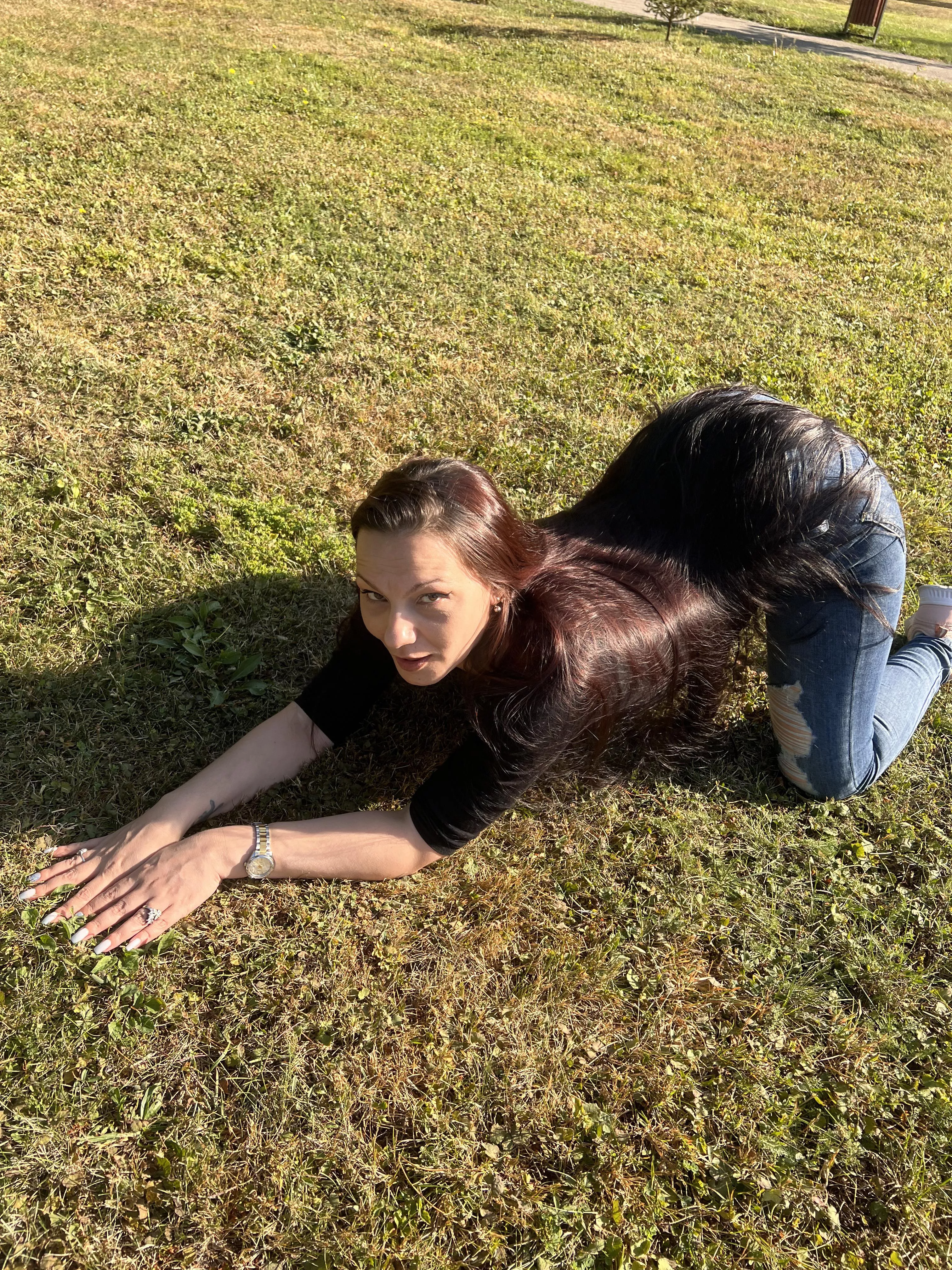 Enjoying a sunny day