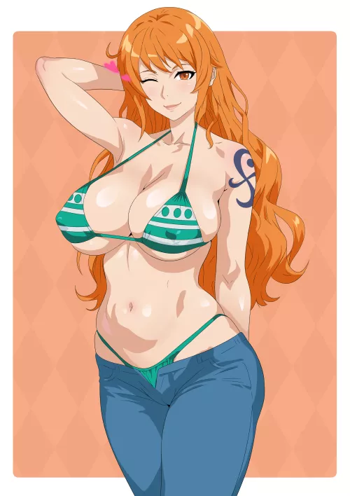Fan art of Nami! Made by me @_Collstro_