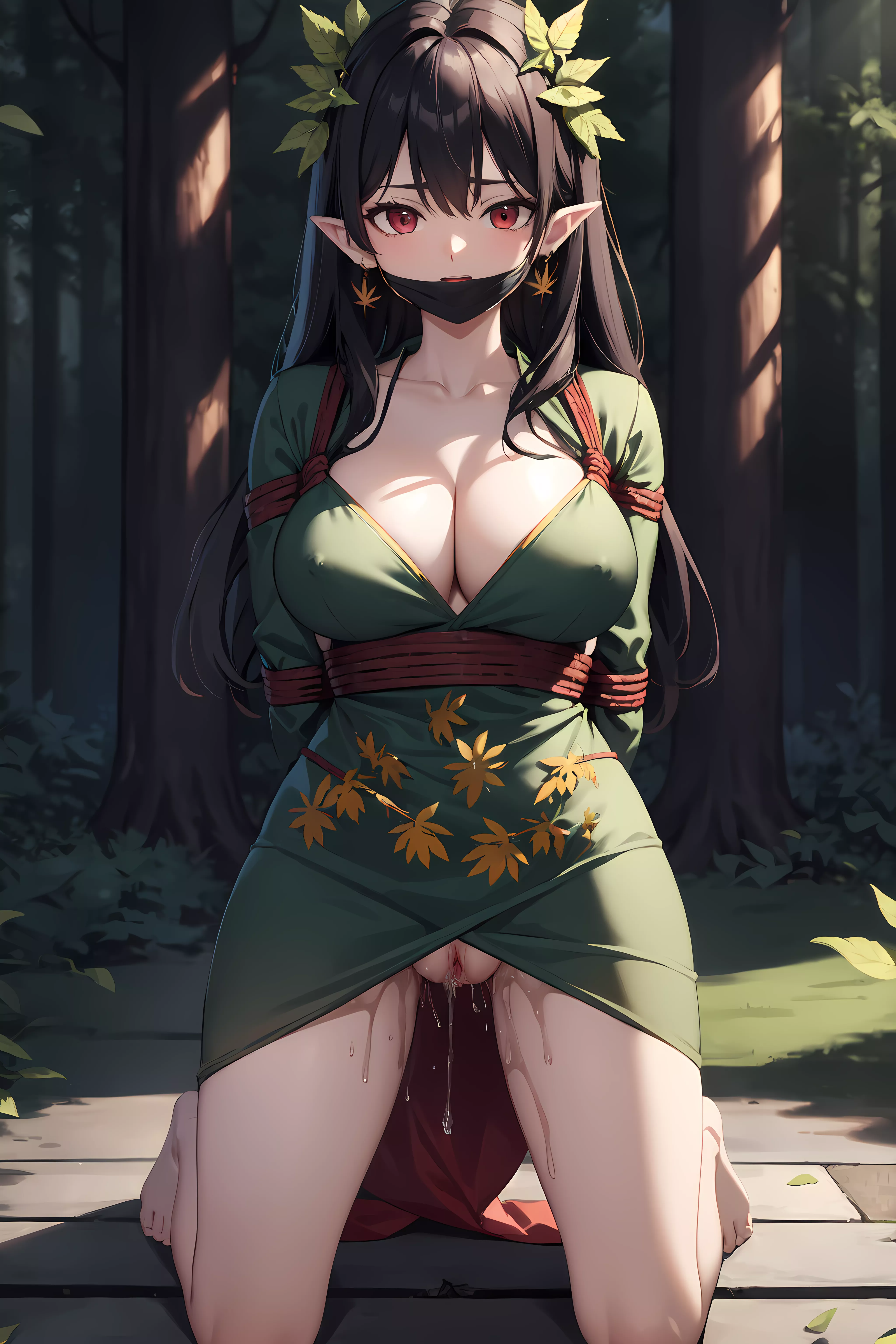 Helpless Elf in Forest Glade