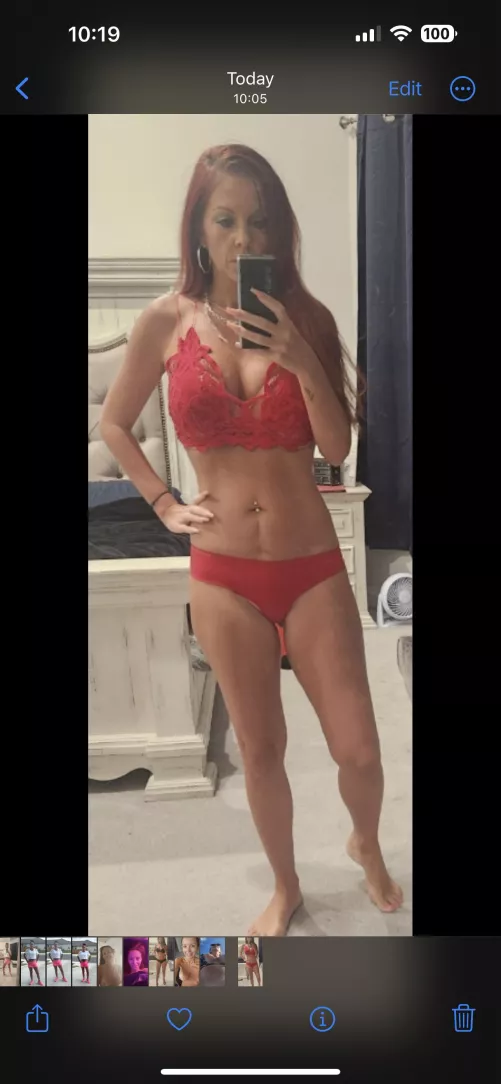 How does this milf look in red?