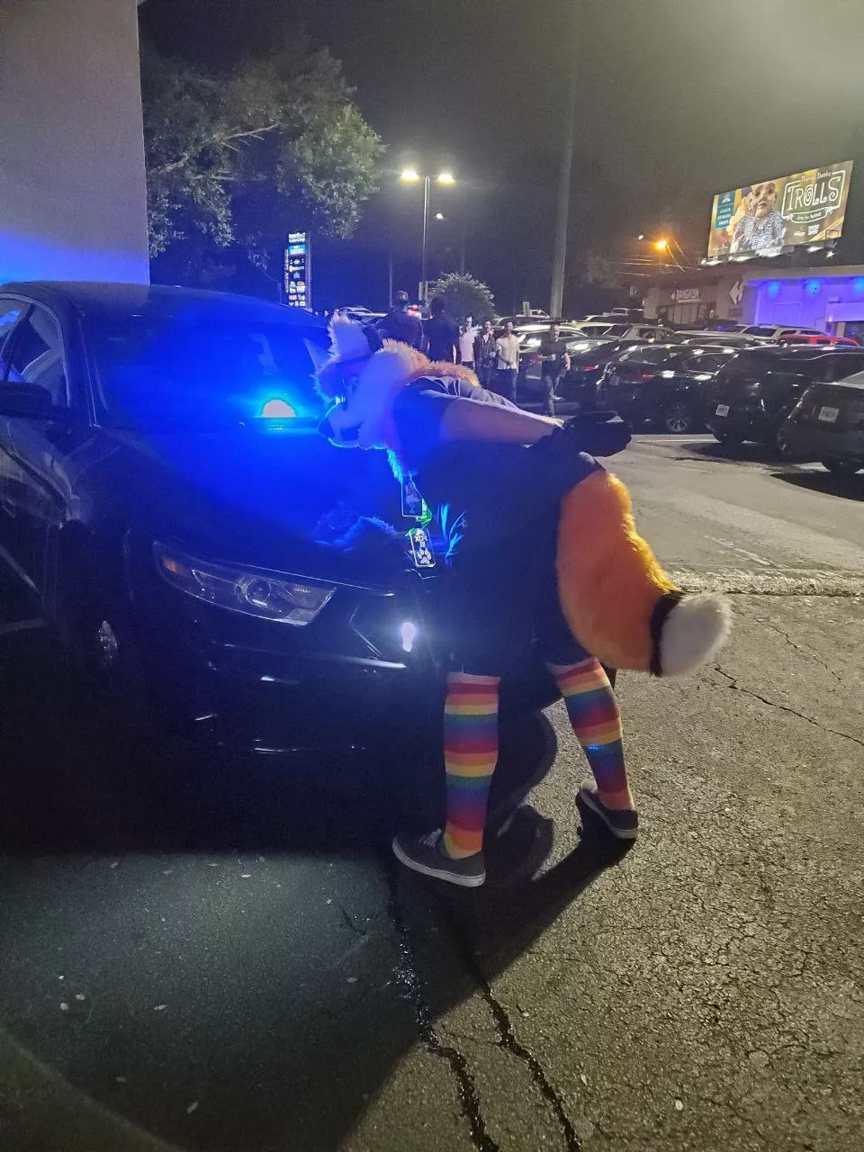 I got into a little trouble last night