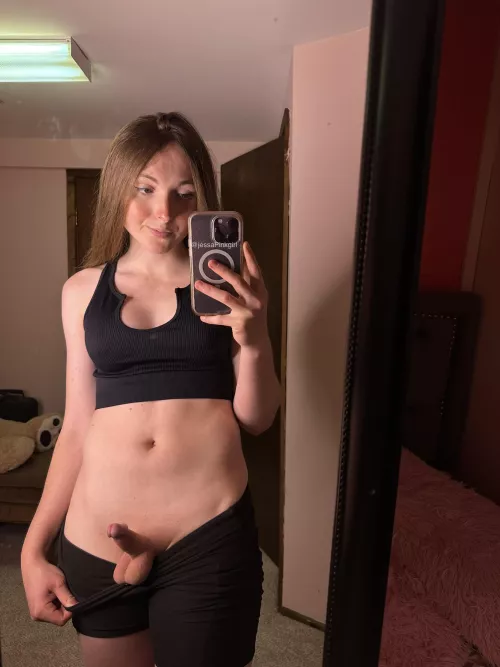 if we were walking through the woods and you saw me get hard, what would you say?