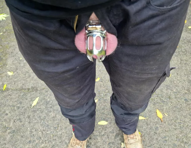 Locked under my work gear ;) If only my colleagues knew.