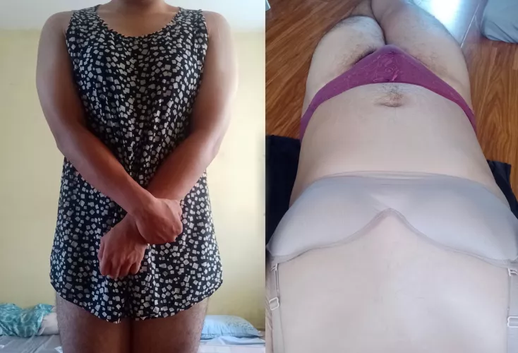 Mommy r/NoWrongdoer9245 told me to post my beta body, wearing my sister's clothes. Please feel free to make fun of me