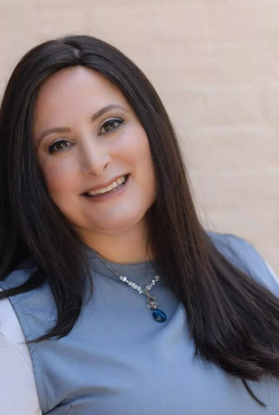 Smiling brunette mature