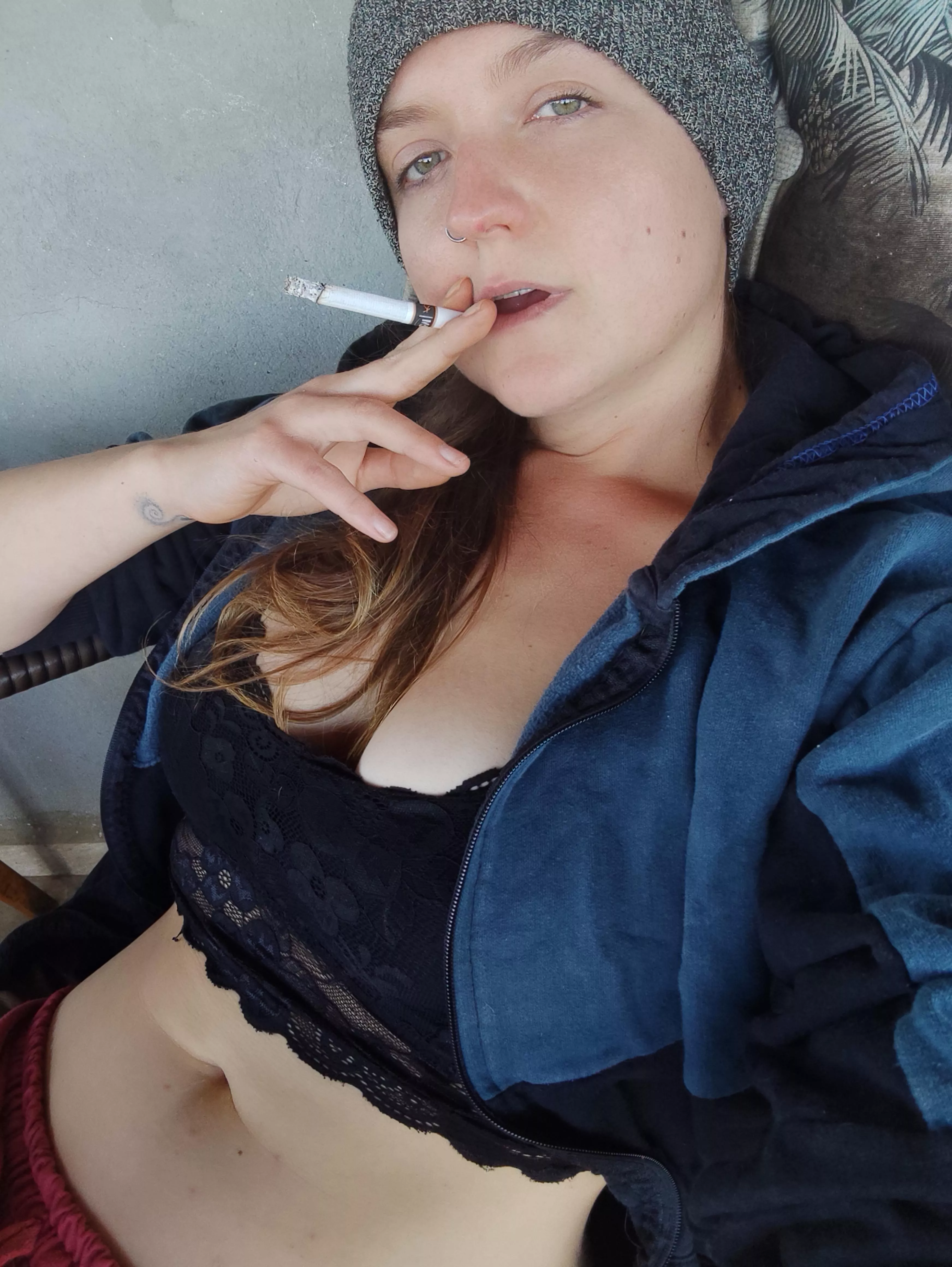 Smoking in my baggy look lol - still sexy or not? 😋