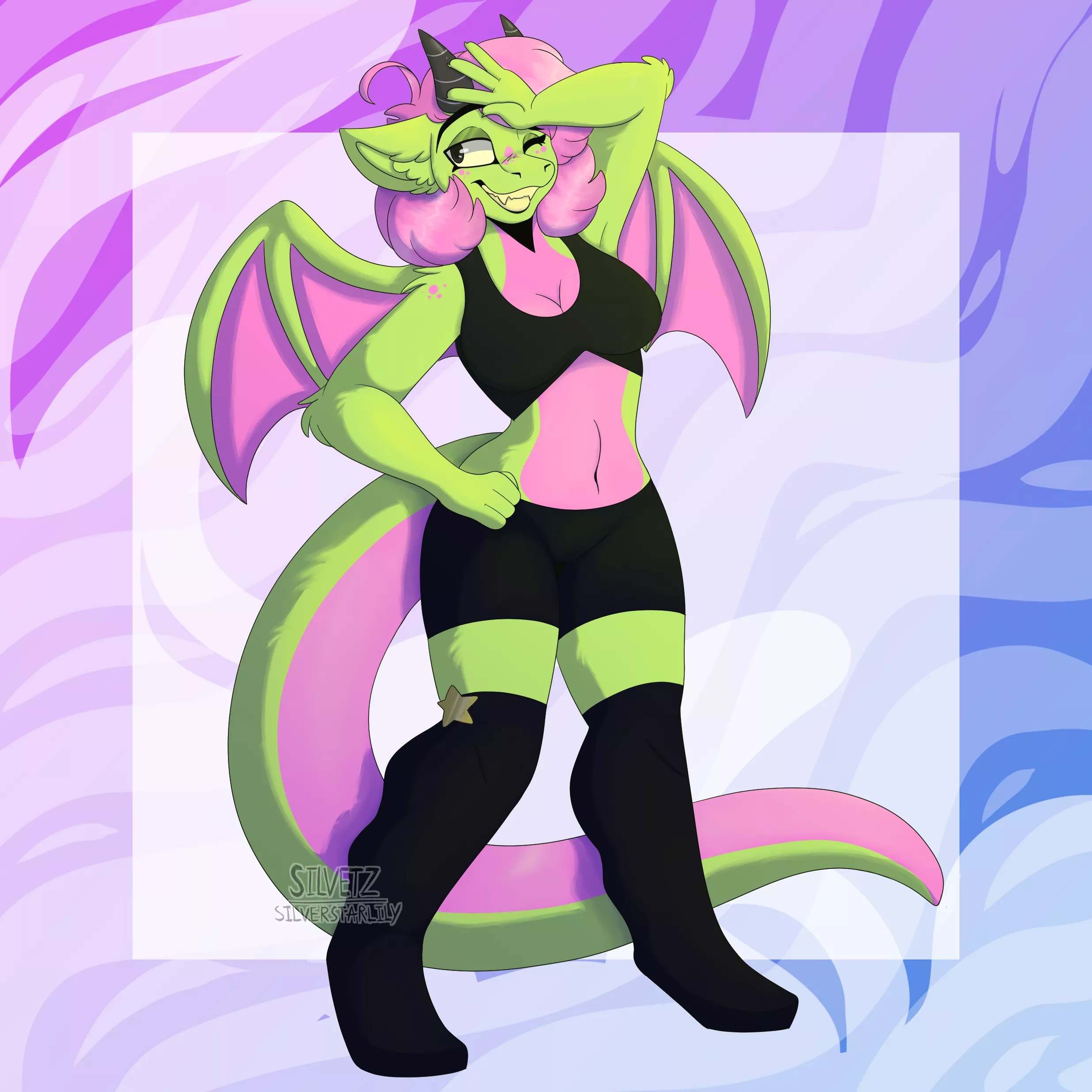 ⚡Striking!⚡ [ART BY me, @Silver.starlily on Instagram]