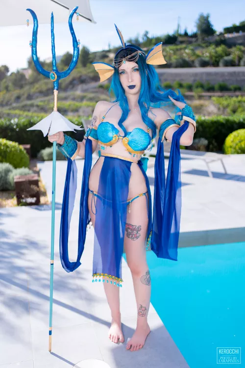 Vaporeon sexy armour! pokemon cosplay by kerocchi