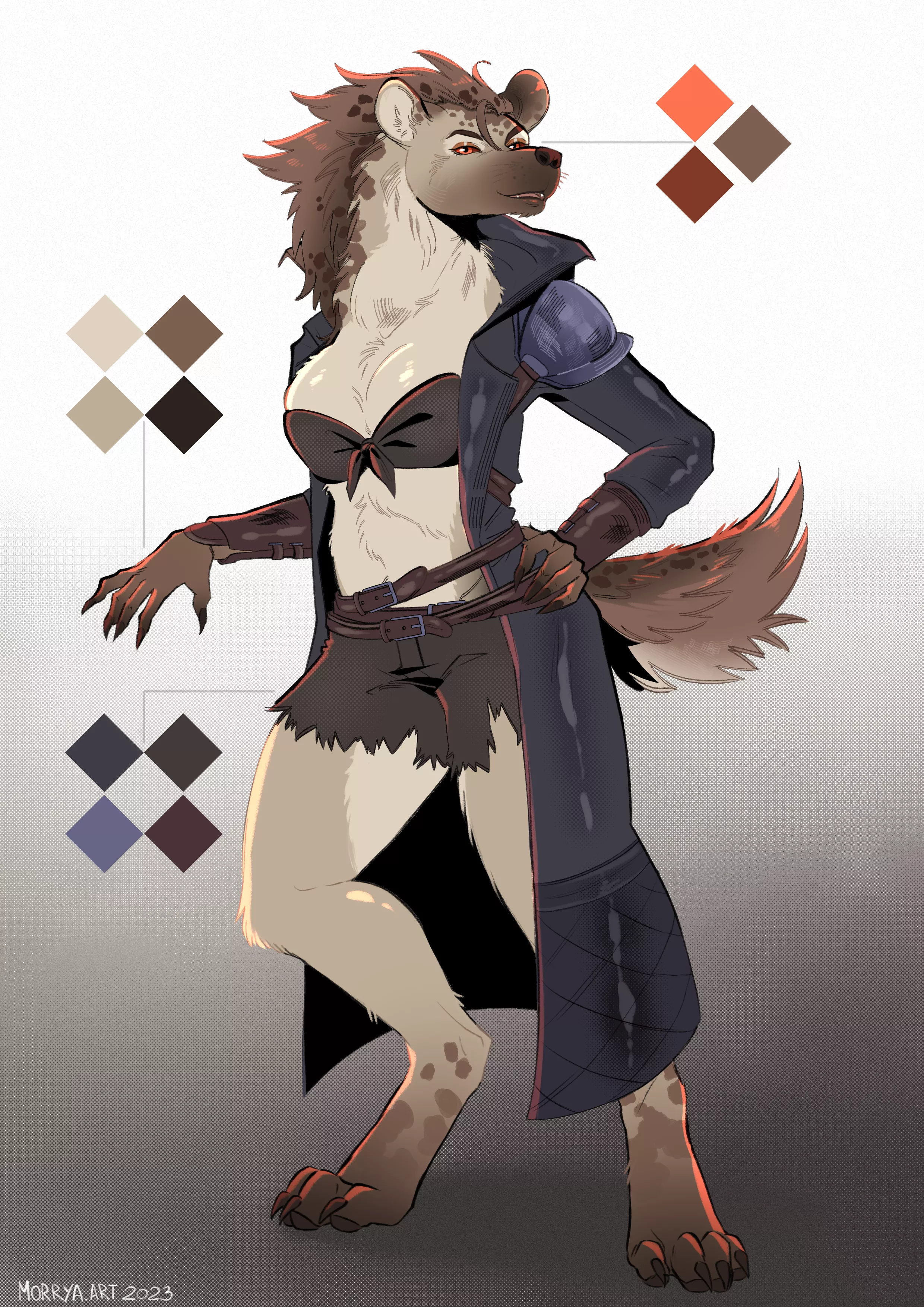Werehyenna design i made
