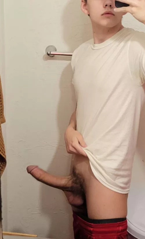 Would you drain this highschool cock?