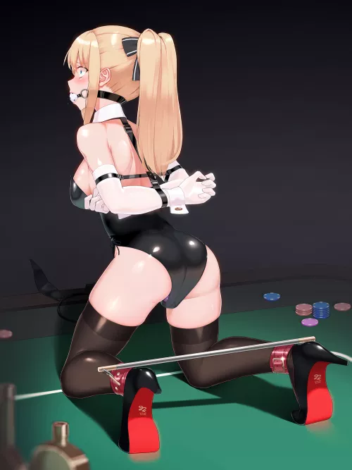 Don't worry, if you win next hand you'll get that gag out... or you'll get a blindfold.