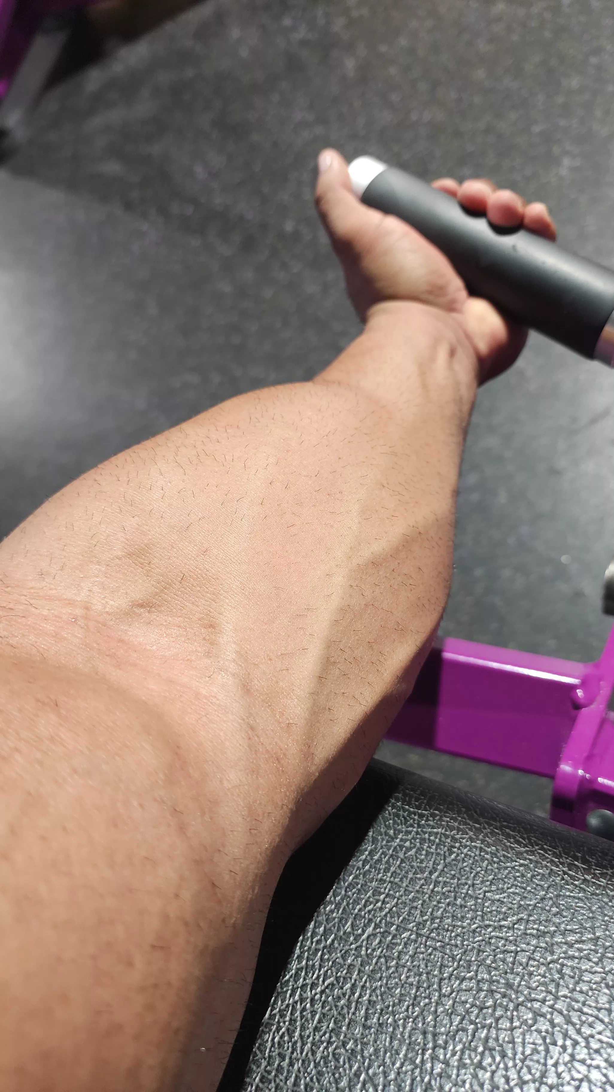 Forearm starting to come up