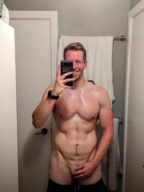 I got a little sweaty