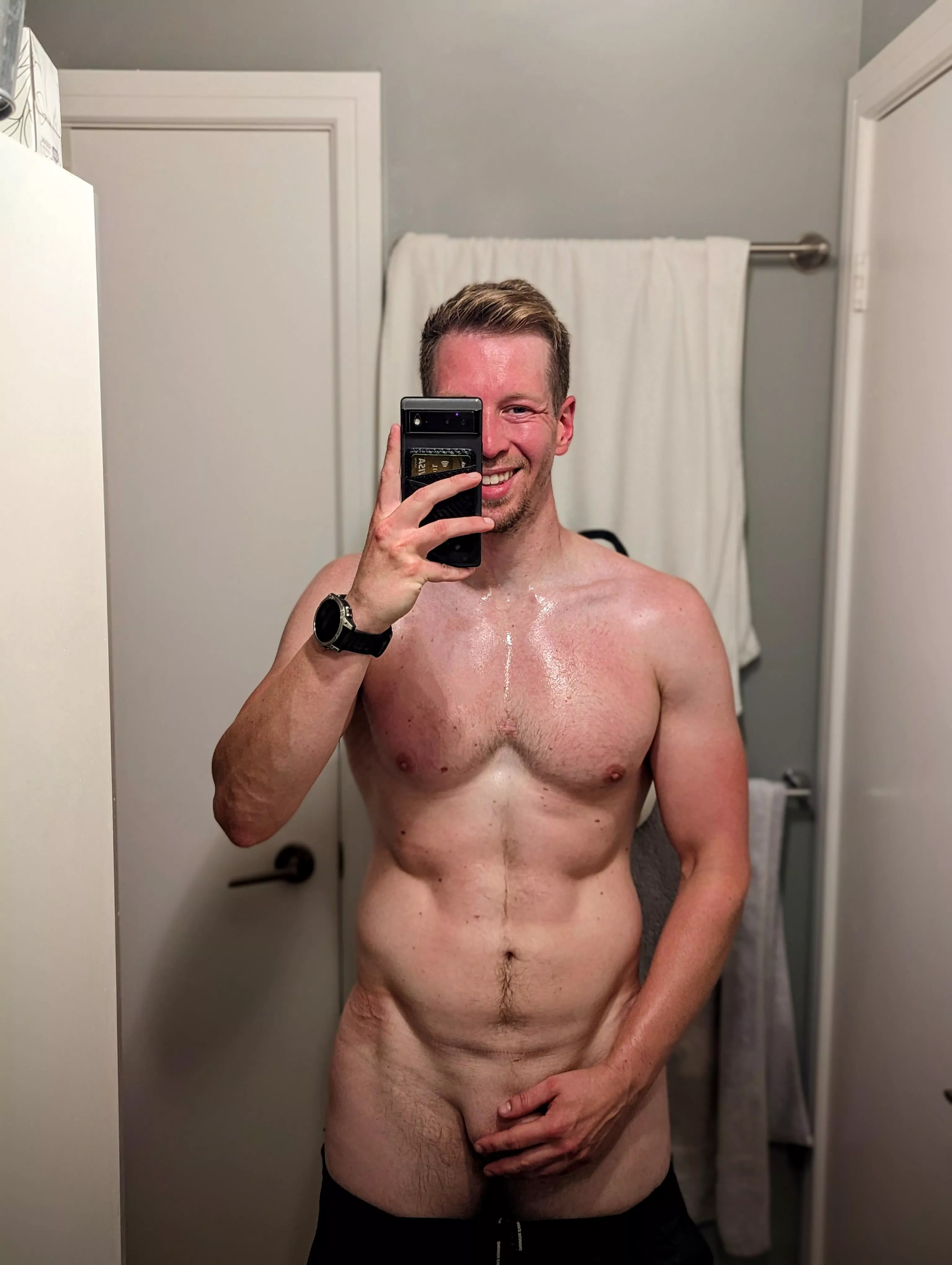 I got a little sweaty