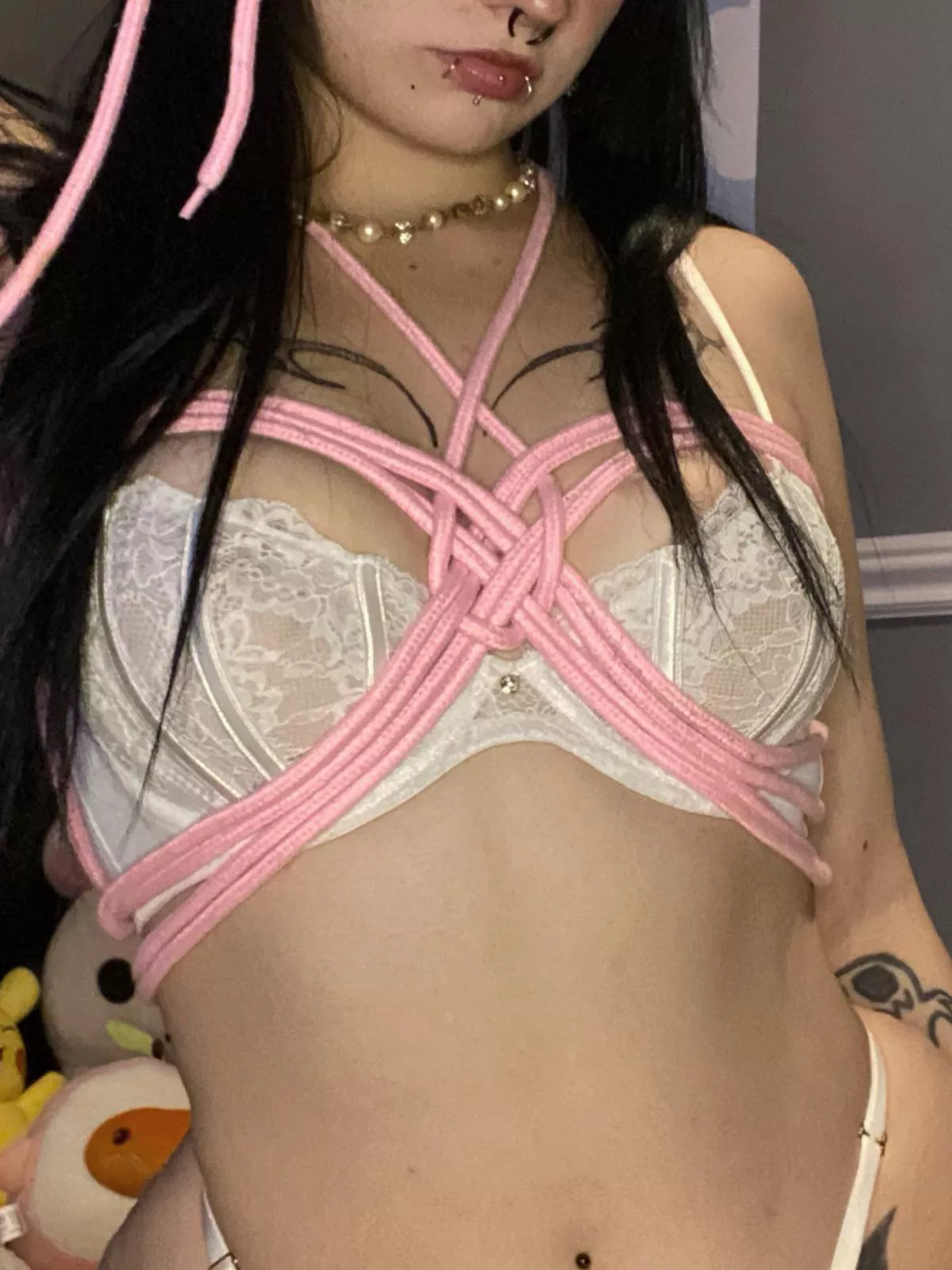 I tried following a video for the teardrop harness any tips on making it look better?