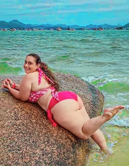 Just a girl on a beach in Brazil