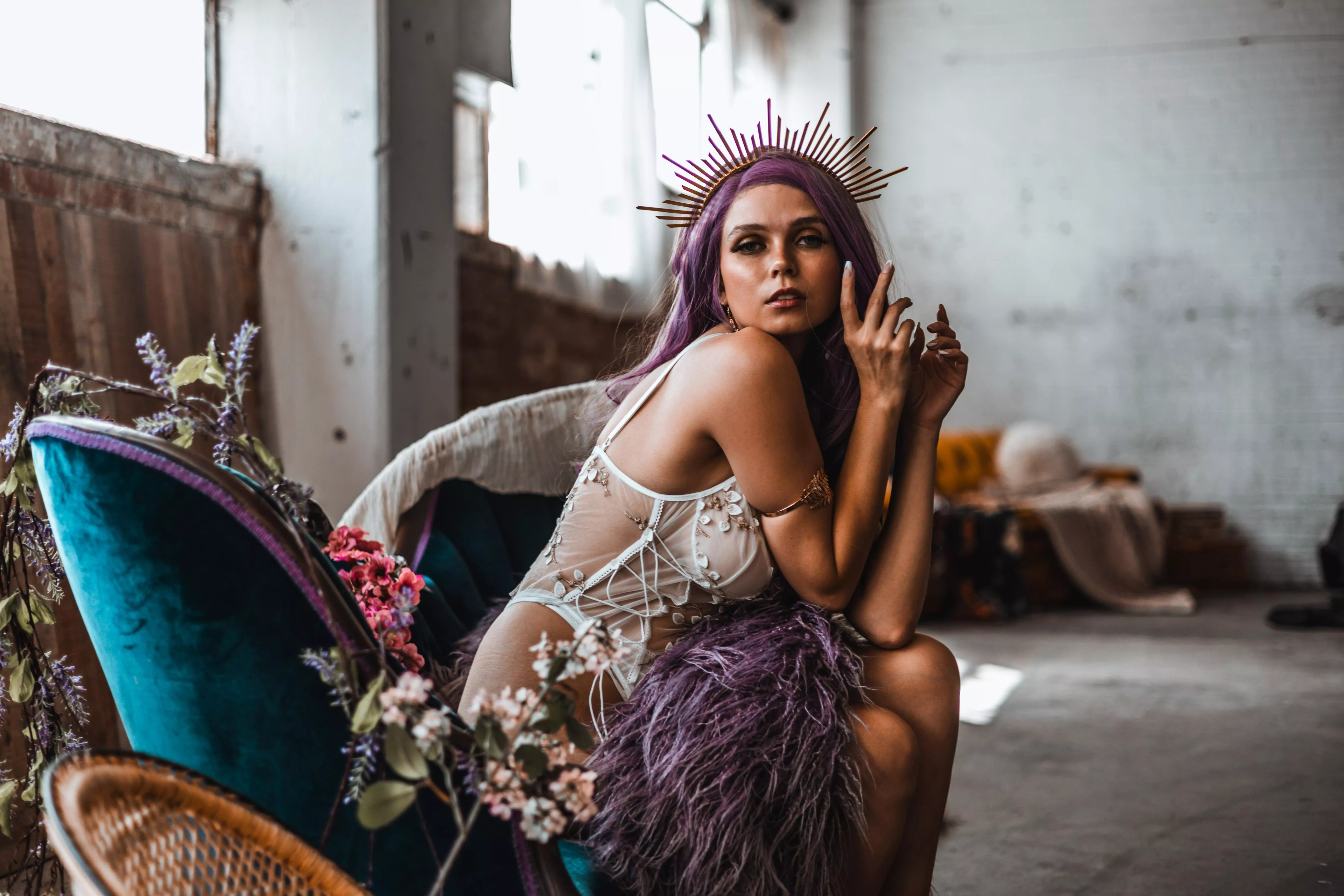 Looking dazzling in white