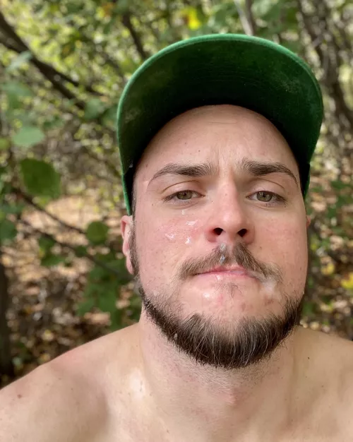 Lost a game and was tasked with an outdoor self facial 😫😅