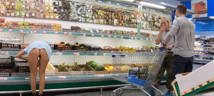 My Bum in the Grocery Store Dare