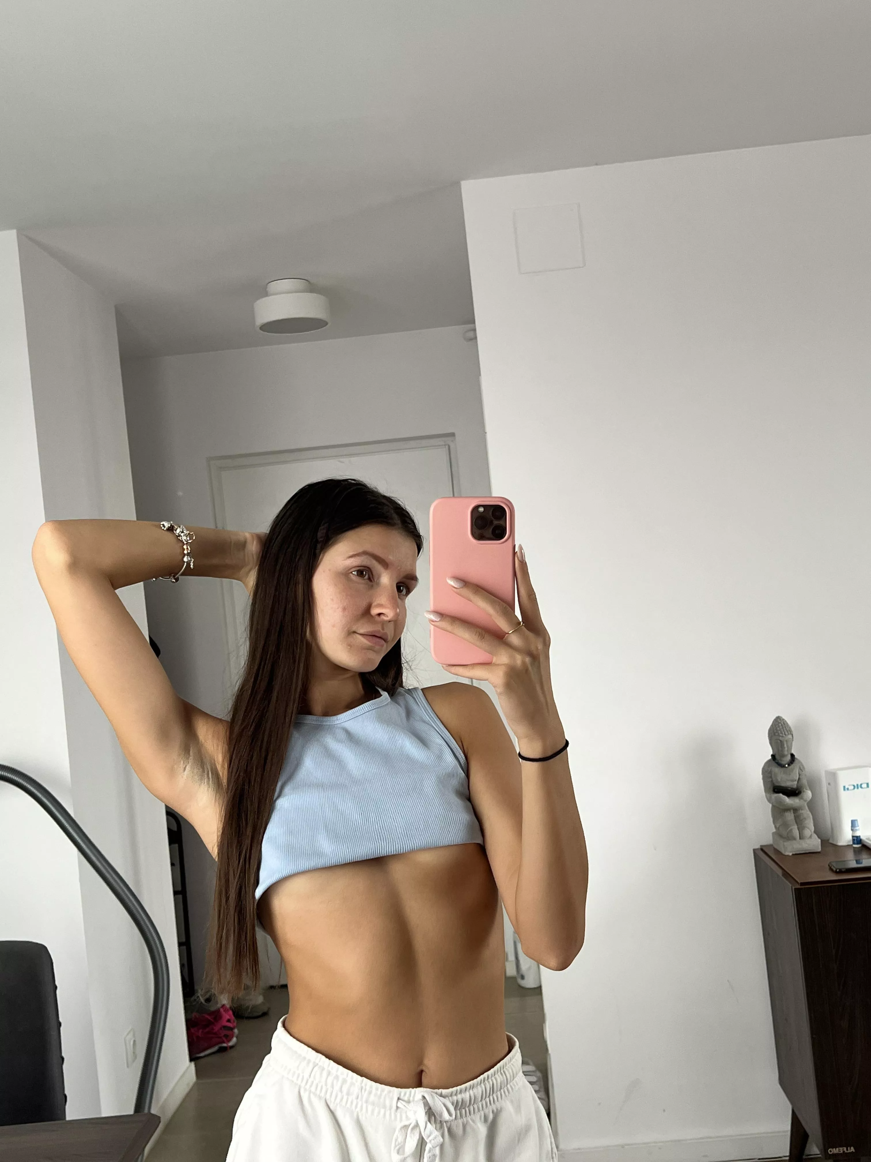 My flat chest or my armpits? 🥹