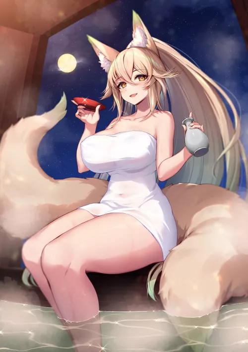 Onsen Kitsune (Niwatori) [@Tukikagerou's OC]