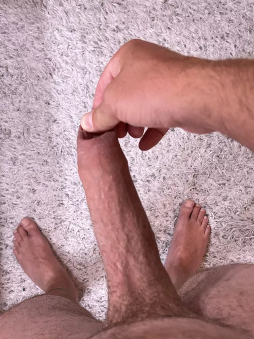 Pulling on Foreskin makes me cum
