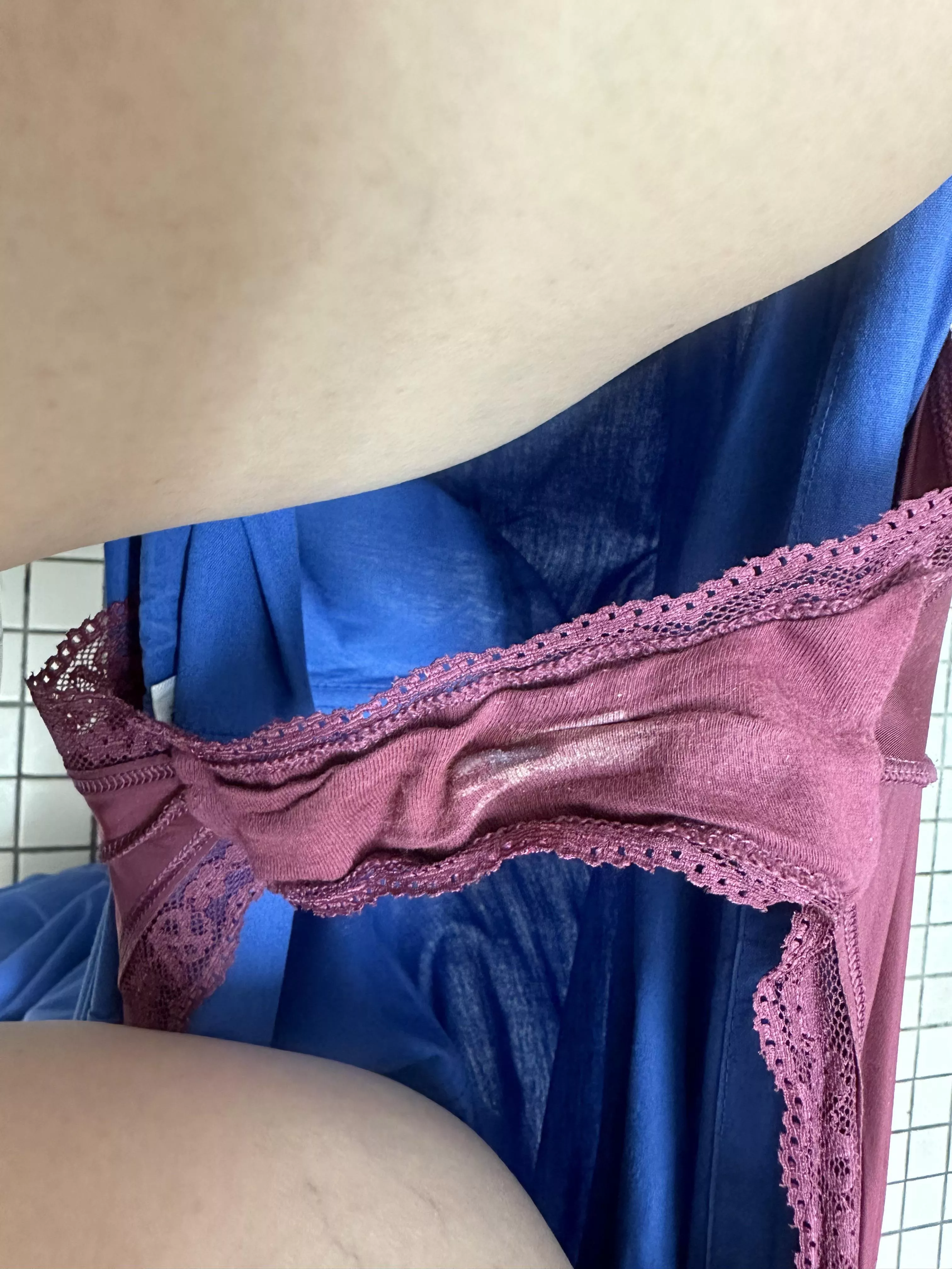 See what’s hiding under my scrubs?? Who likes them real dirty!