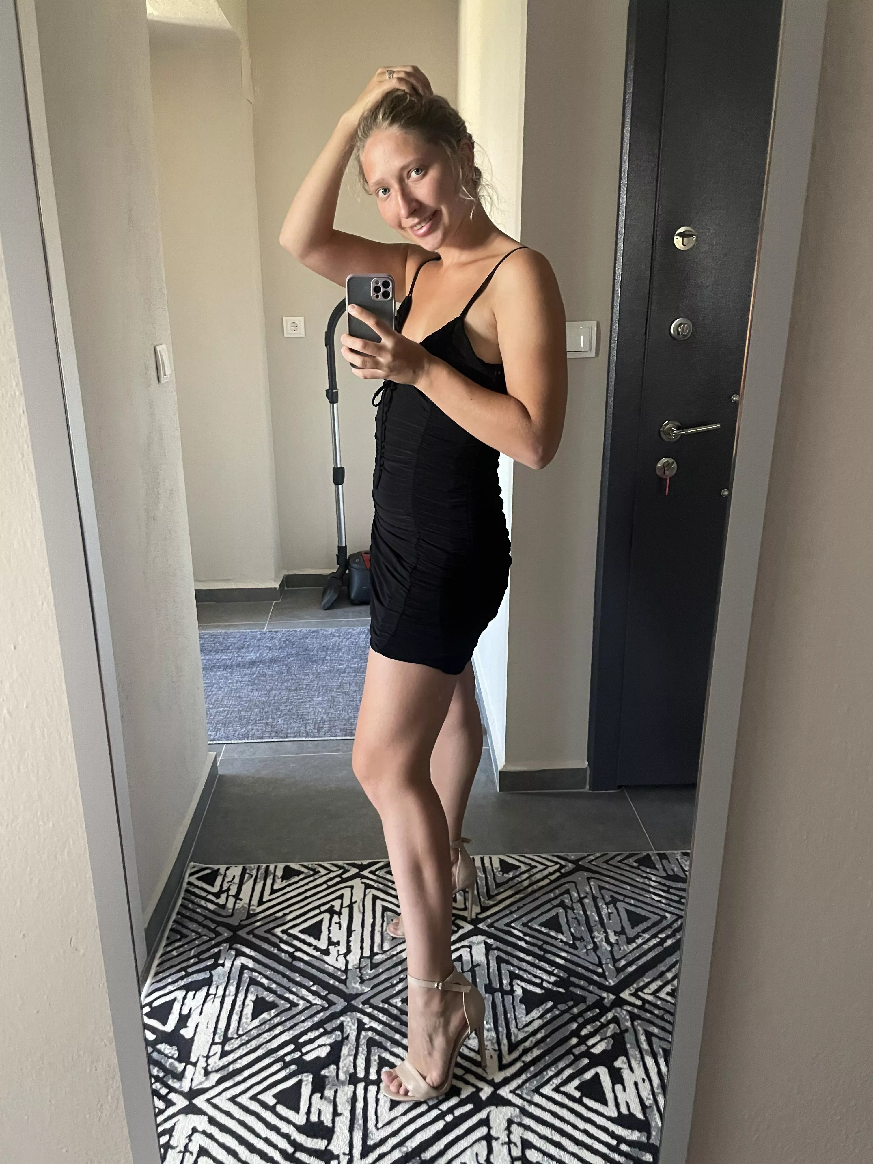 A small black tight dress is a must in any wardrobe