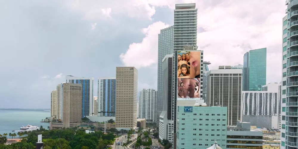 Abella Danger takes hometown billboard!