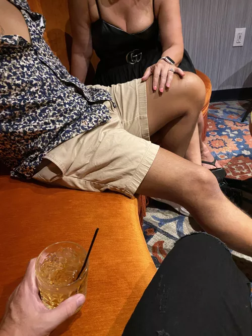 After a night of dancing and drinking …. moments before going upstairs together